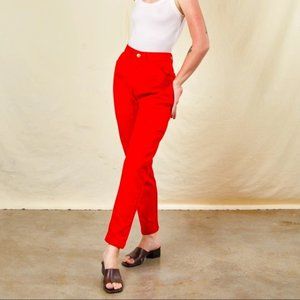 Big Bud Press Pencil Pants Red